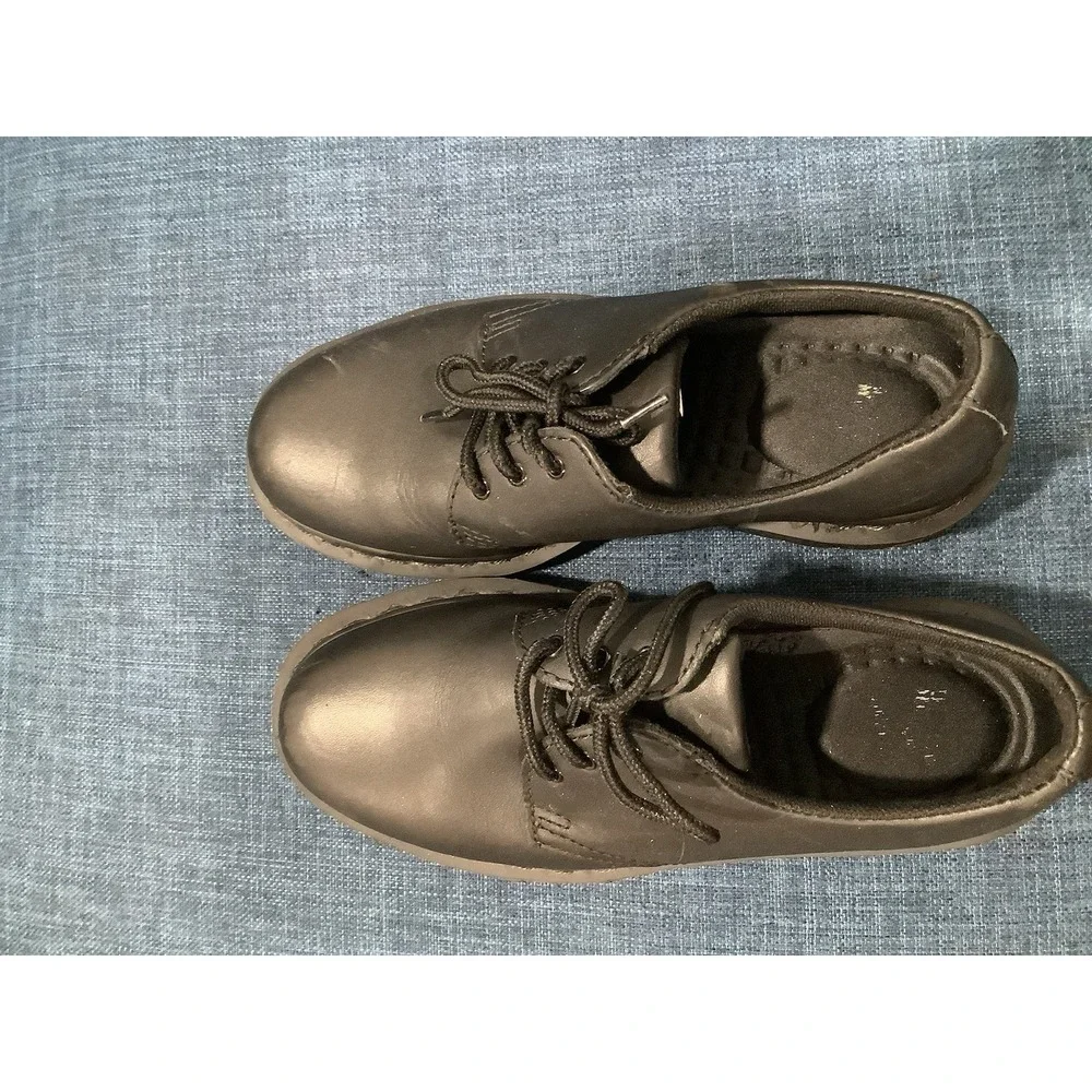Dr Martens Oxford Safety Shoes Men 7 Black Slip Resistant 1461 Soft Toe Work EH